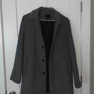 Wool mix coat in gray